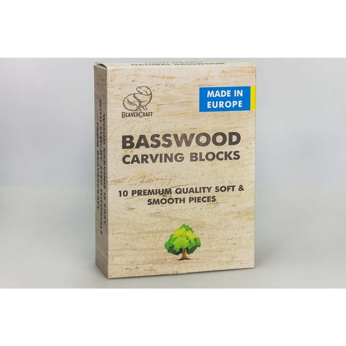 Beaver Craft Bw10 – Set Of Basswood Carving Blocks 10 Pcs