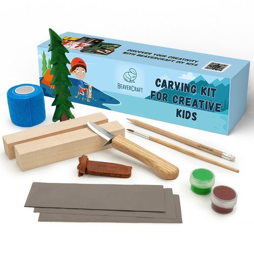 Beaver Craft  DIY08 Spruce Tree Carving Kit