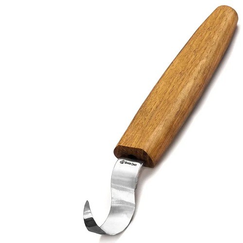 Beaver Craft Sk1Oak Hook Knife Spoon Carving Knife 25 Mm - Oak Handle