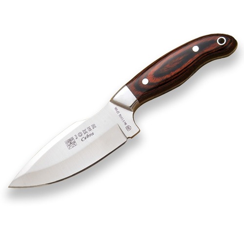 Joker  CR39 Cebra Fixed Blade Hunting Knife, Stamina Wood