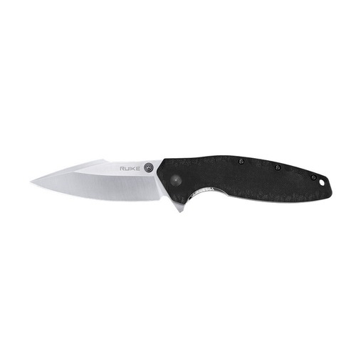 Ruike Knives P843-B Flipper Folding Knife, Black G10