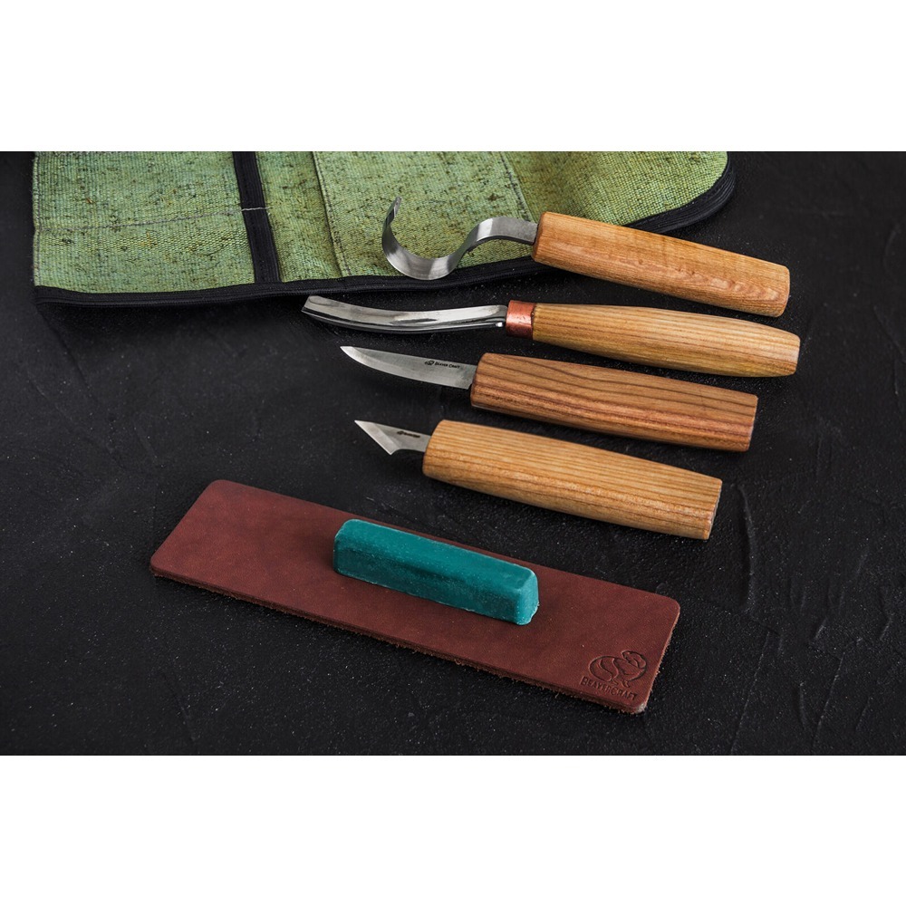 Spoon Carving Set with Hook & Detail Knife BeaverCraft S02