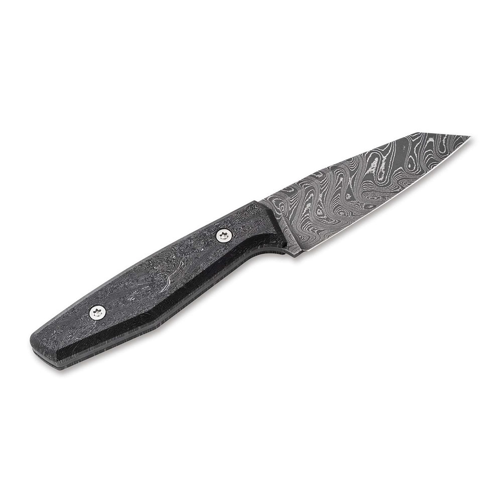 BOKER Daily Knives AK1 Damast Fixed Blade Knife, Damascus