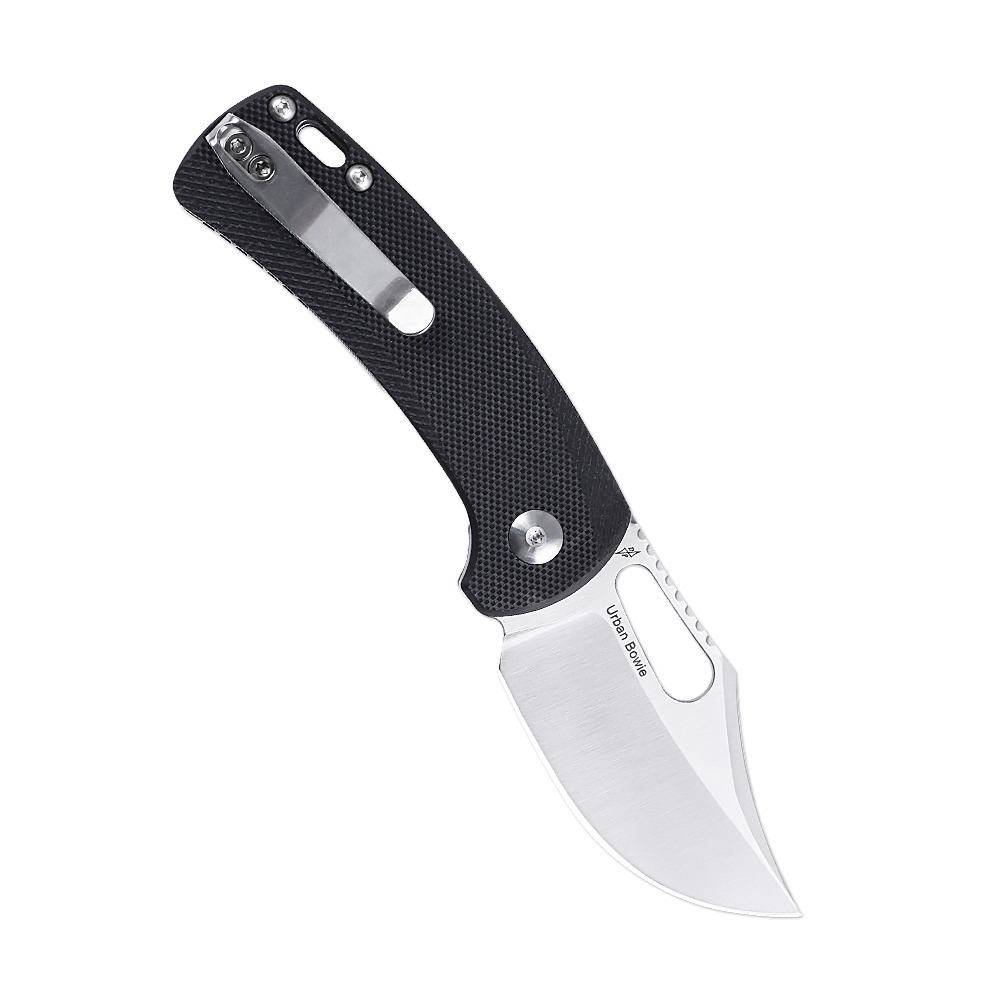 KIZER KV2578C1 Urban Bowie Folding Knife, Black G10