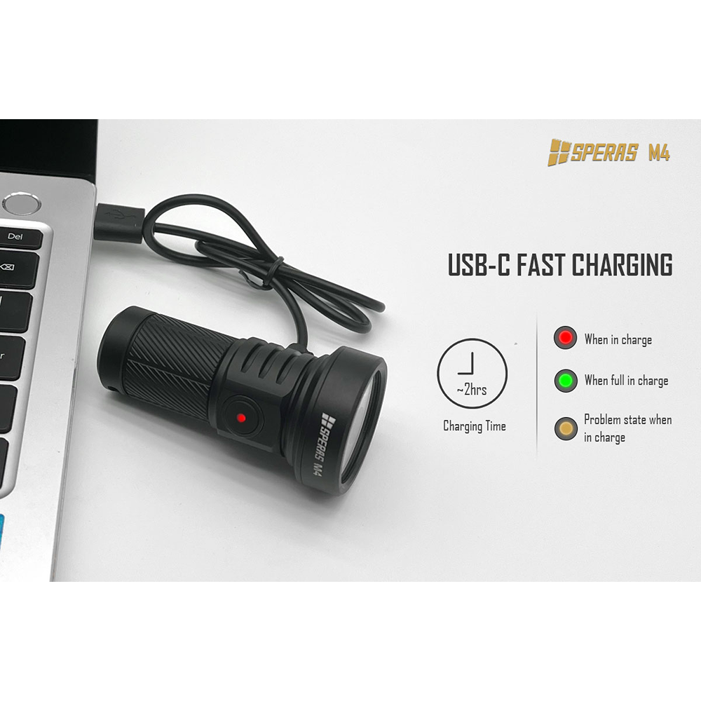 SPERAS M4 High Performance LED Compact Pocket Torch