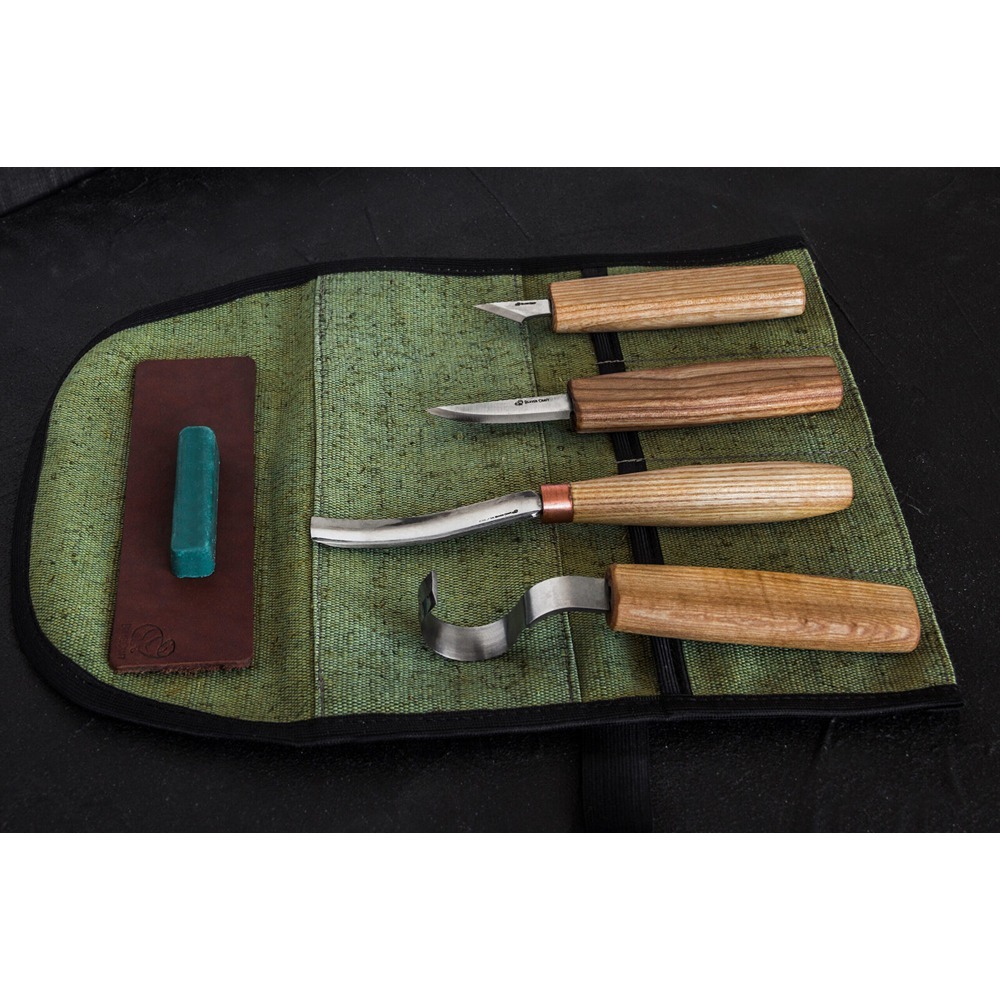 Spoon Carving Set with Hook & Detail Knife BeaverCraft S02