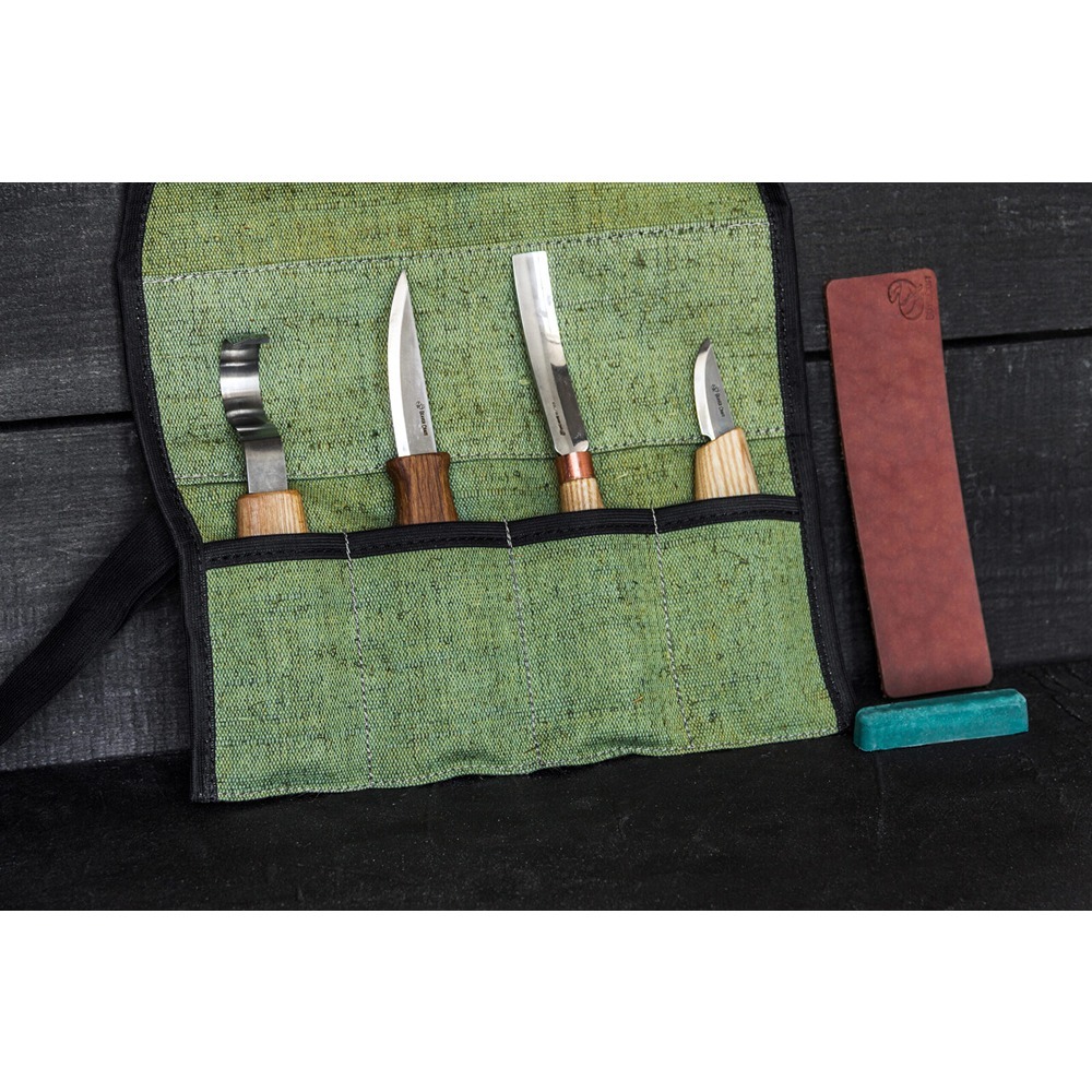 Spoon and Kuksa Carving Professional Set With Knives and Strop