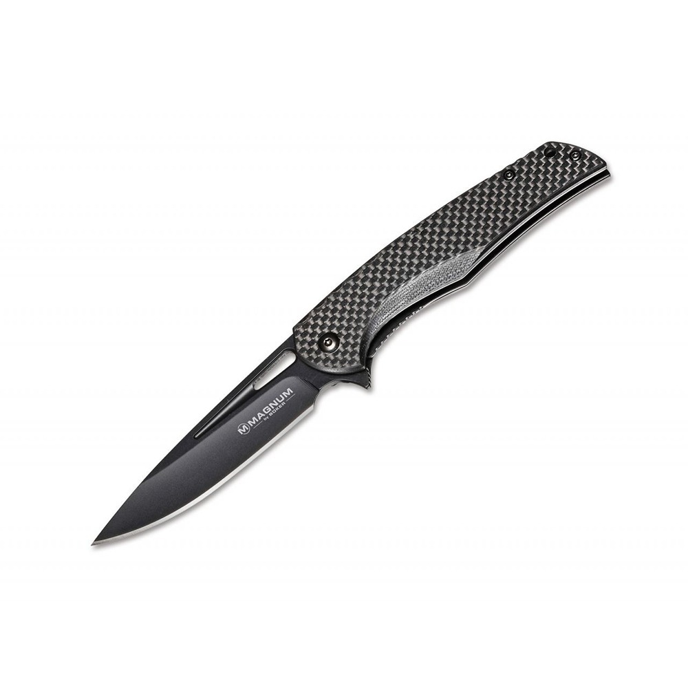 OTTER-MESSER 10-436RGR Mercator Large Stainless Steel Folding Knife -  Pocket Clip