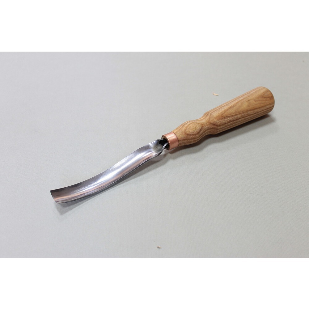 Beaver Craft G7l22 Long Bent Gouge Wood Carving Chisel 22 Mm