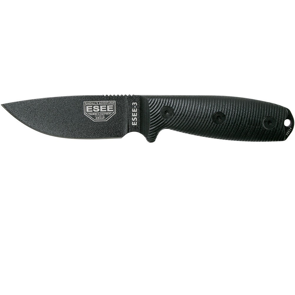ESEE 3/4 Black Belt Clip Plate for ESEE Knives' 3 & 4 Series Knives