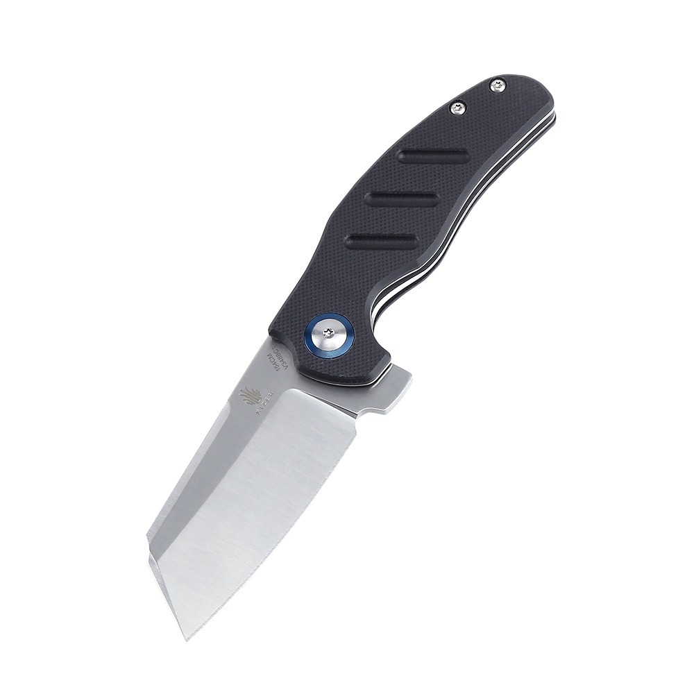 KIZER KV3488C1 C01c Mini Sheepdog Folding Knife, G10 Black