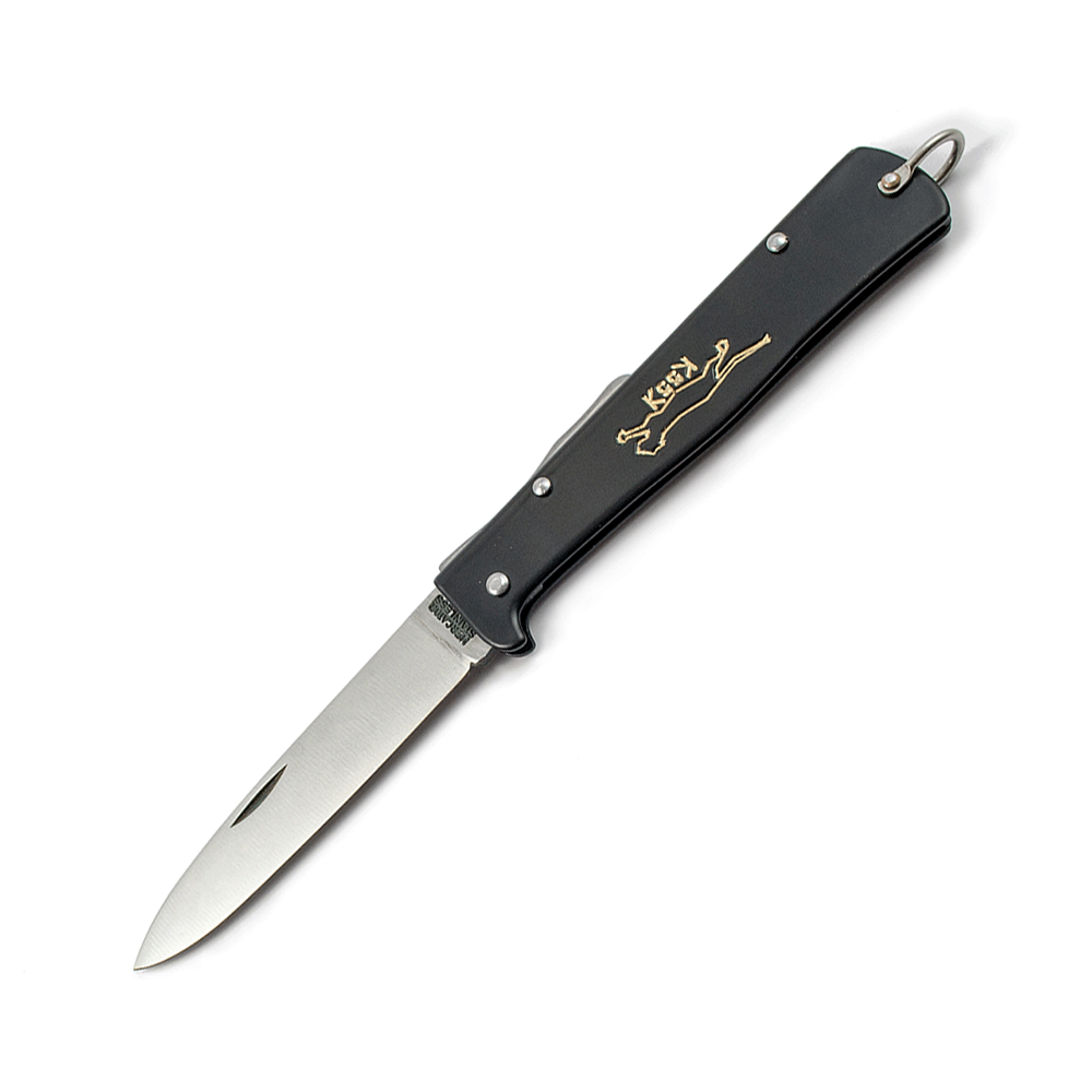 OTTER-MESSER 10-426RG K Mercator Black Cat Carbon Steel Folding Knife