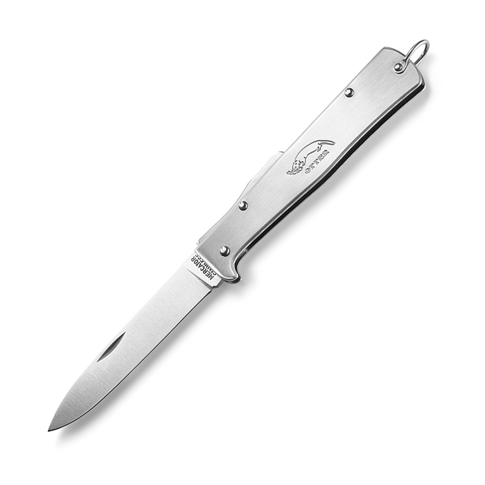 OTTER-MESSER 10-436RGR Mercator Large Stainless Steel Folding Knife -  Pocket Clip