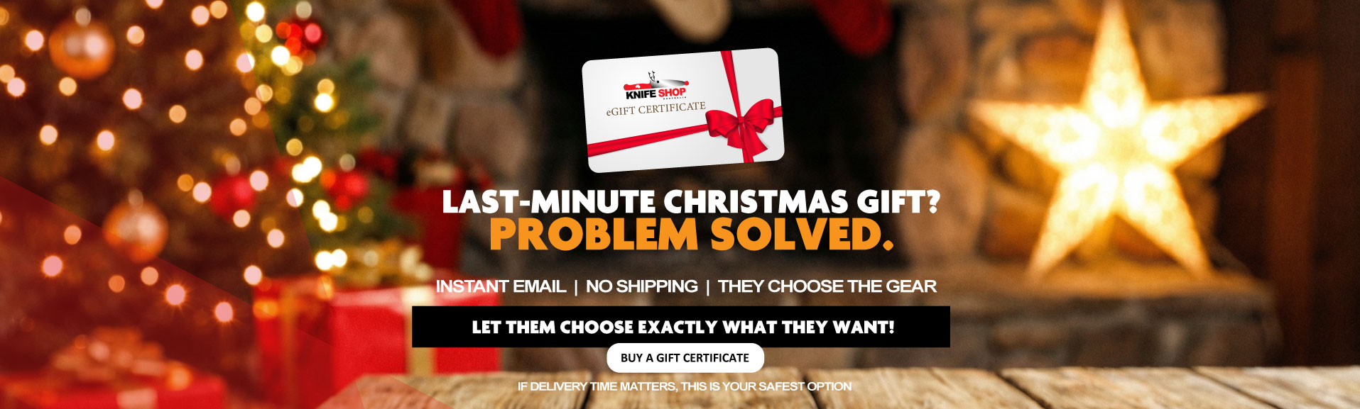 LAST MINUTE eGIFT CERTIFICATES