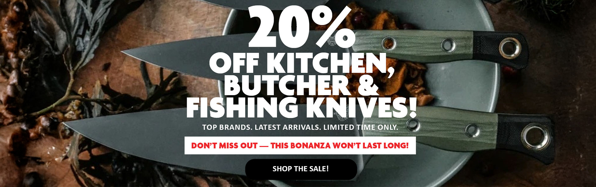 Kitchen, Butcher & Fishing Knives!