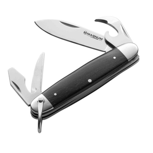 MAGNUM BY BOKER Classic Pocket Steel Folding Knife Rosewood Handle Slipjoint