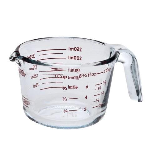 Glass Measuring Jug 250ml/I Cup