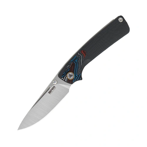 106M-GK Sandvik 14C28N blade, G10 w/Gmascus inlay 