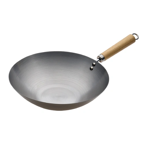 Wok with Wood Handle 30cm