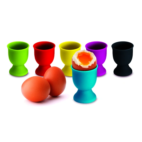 Silicone Egg Cups - Tub of 24 (4 x Blue / 4 x Pink