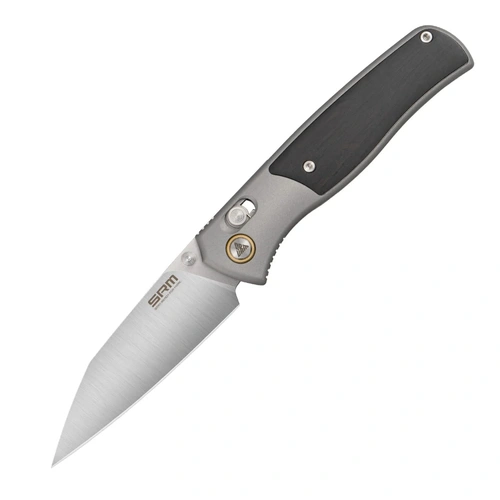 259L-AK Sandvik 14C28N blade, Aluminum handle, Mon