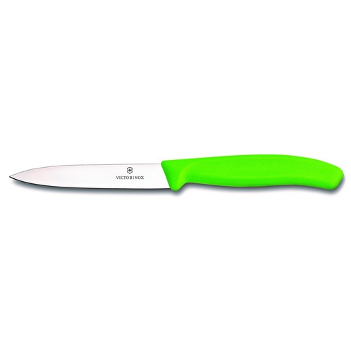 VICTORINOX Paring Knife Pointed Blade 10 CM Green 6.7706.L114