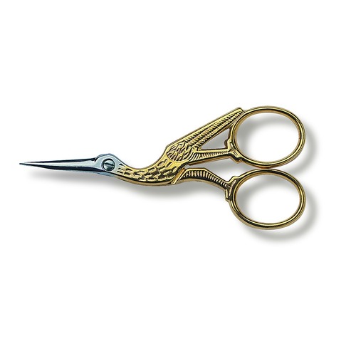 Victorinox Stork Embroidery Scissors 12 Cm Gold Plated - Authorised Aust. Retailer