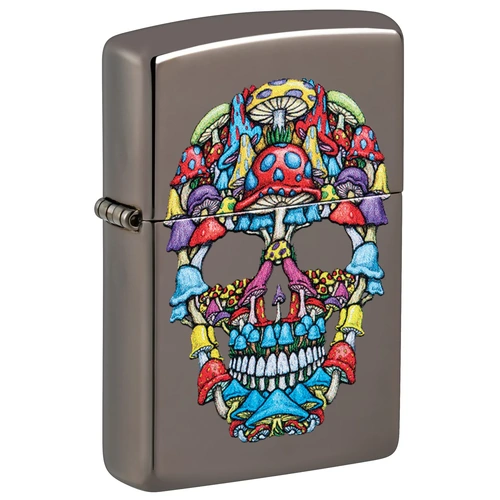 Zippo Black Ice® Coloured Skull
