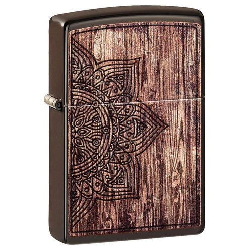 Zippo Wood Mandala Design