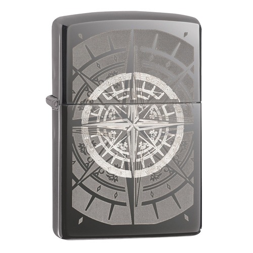 Zippo 8 Points Black Ice Laser/Auto Engrave