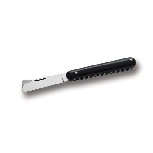 ANTONINI 5540/N Traditional Grafting Knife Black Handle - Polished Carbon Steel