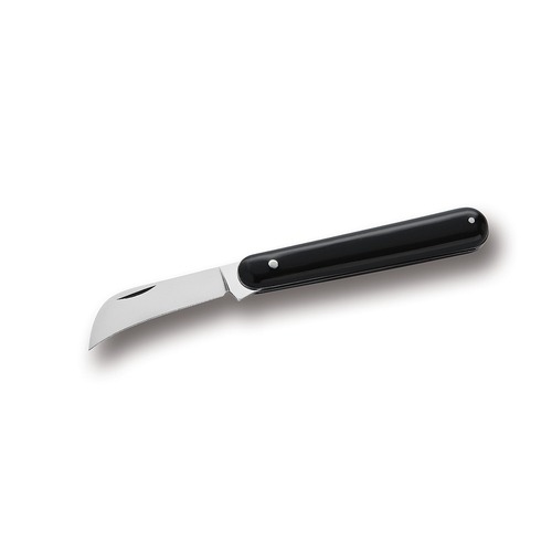 ANTONINI 5550/N Traditional Pruning Knife Black Handle - Polished Carbon Steel
