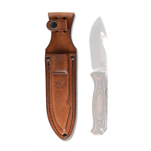 BENCHMADE 102222 Leather Sheath to Suit 15004 Saddle Mountain Skinner w/Hook