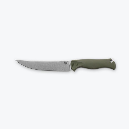 Benchmade 15500-04 Meatcrafter, Olive Santoprene, 6" Trailing Point, NEW 2024