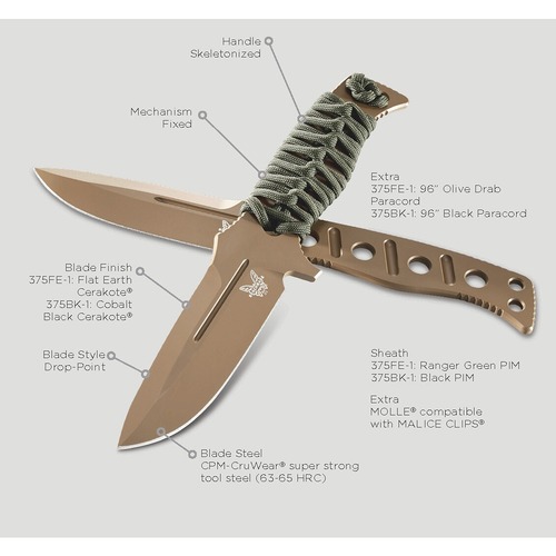 BENCHMADE Benchmade 375FE-1 Fixed Adamas Knife
