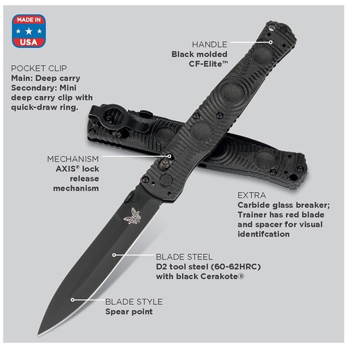 Benchmade 391Bk Thompson Socp Tactical Folder