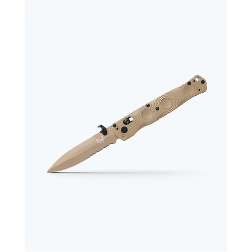 Benchmade Mini SOCP® Folder | Desert Tan | Spear-Point Knife