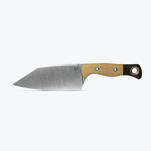 Benchmade B4010-02 Station Knife Fixed Blade, Stonewash, Maple Valley Richlite/G10