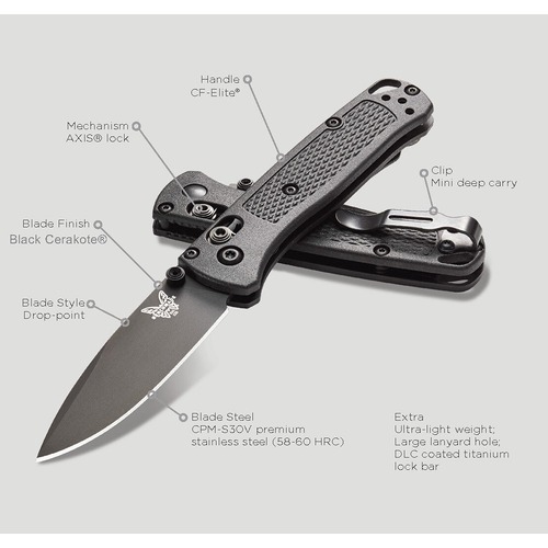 Benchmade 533Bk-2 Mini Bugout Axis Folding Knife