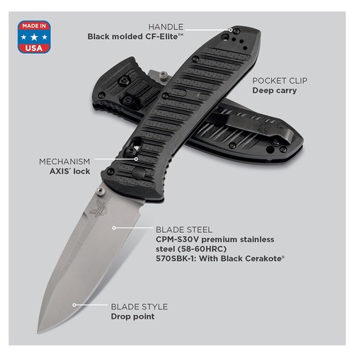 Benchmade 570-1 Presidio Ii Ultra  Axis Folding Knife