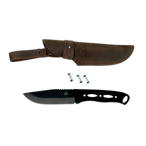 Beaver Craft BCBSH-Kit-4 Bushcraft Knife Making Kit - Blade Blank, Rivets, Leather Sheath