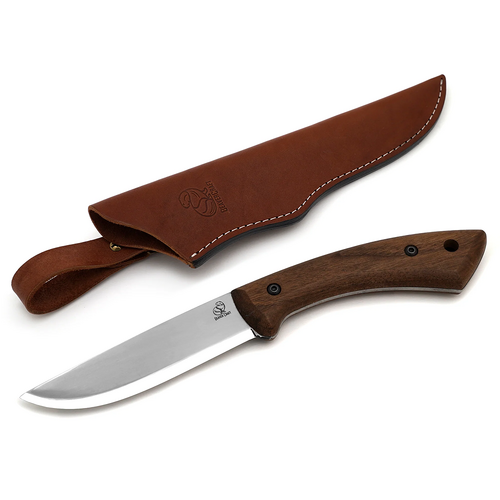 Beaver Craft BSH1 Carbon Steel Bushcraft Knife Walnut Handle With Leather Sheath