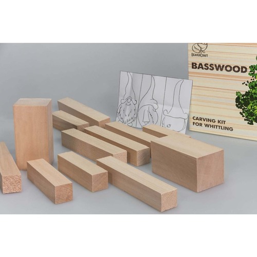 Beaver Craft Bw12 – Set Of Basswood Carving Blocks 12Pcs