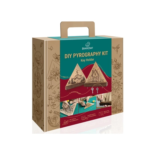 Wooden Key Holder DIY Pyrography Kit