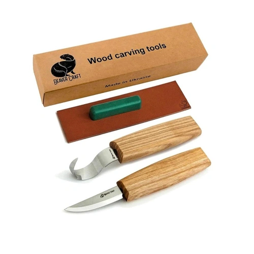 Beaver Craft S03 Spoon Carving Set For Beginners
