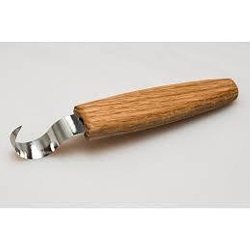 Beaver Craft Sk1Oak Hook Knife Spoon Carving Knife 25 Mm - Oak Handle