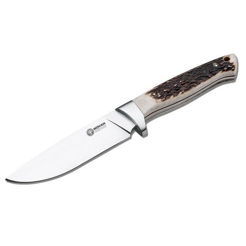 BOKER Arborlito Hunter Stag Fixed Blade Knife
