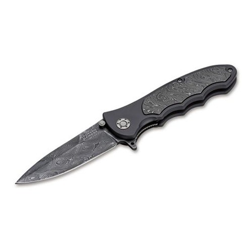 Boker Leopard-Damascus III Collection Folding Knif