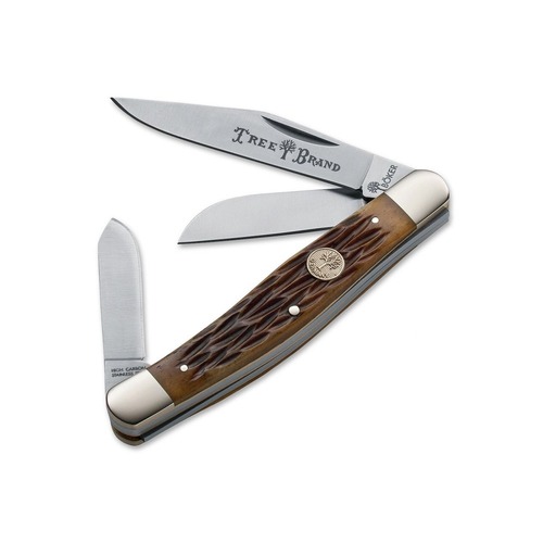 BOKER Traditional Series Stockman Brown Bone Folding Knife