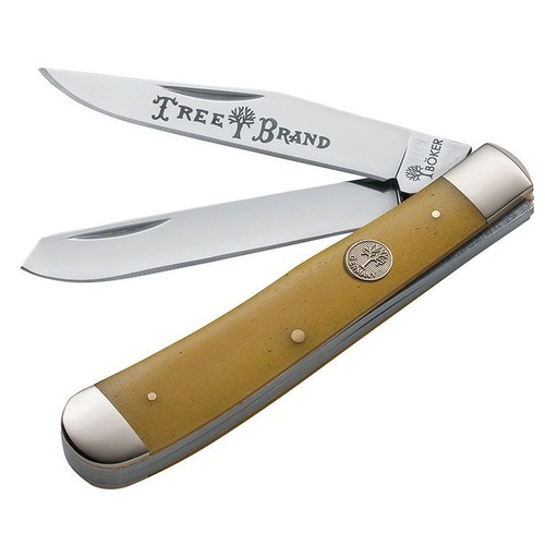 BOKER Traditional Series Trapper Yellow Bone Folding Knife